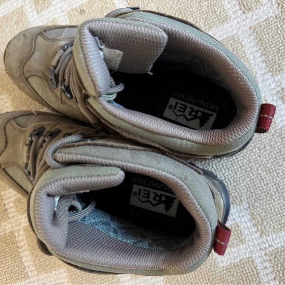 REI Monarch III GTX Gore-Tex Vibram Waterproof Hiking Boots Walnut Brown Size 8 - Picture 10 of 14